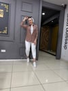 Bürümcük Bağcıklı Gömlek Sütlü Kahve