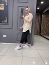 Bürümcük Oversize Gömlek Bej