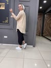 Bürümcük Oversize Gömlek Bej