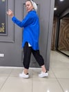 Bürümcük Oversize Gömlek Mavi