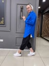 Bürümcük Oversize Gömlek Mavi