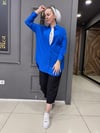 Bürümcük Oversize Gömlek Mavi
