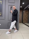 Bürümcük Oversize Gömlek Siyah