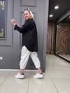 Bürümcük Oversize Gömlek Siyah