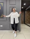 Bürümcük Oversize Gömlek Taş
