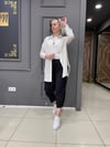 Bürümcük Oversize Gömlek Taş