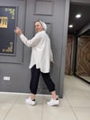 Bürümcük Oversize Gömlek Taş