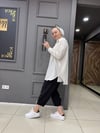 Bürümcük Oversize Gömlek Taş