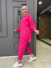 Bürümcük Şalvar Takım Pembe