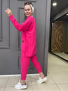 Bürümcük Şalvar Takım Pembe