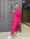 Bürümcük Şalvar Takım Pembe