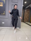 Bürümcük Şalvar Takım Siyah
