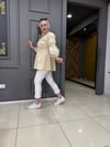 Büzgülü Gömlek Bej