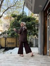 Cep Taşlı Gömlek Kahve