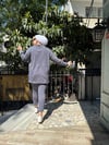 Fermuar Detaylı Eşofman Takımı Füme
