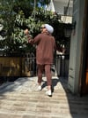 Fermuar Detaylı Eşofman Takımı Kahverengi