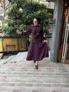 Fır Fır Detaylı Etekli Takım Mürdüm