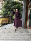 Fır Fır Detaylı Etekli Takım Mürdüm