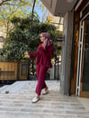 Fır Fır Detaylı Takım Bordo