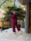 Fır Fır Detaylı Takım Bordo