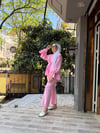 Fır Fır Detaylı Takım Pembe