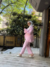 Fır Fır Detaylı Takım Toz Pembe