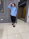 Fırfırlı Gömlek Mavi