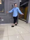 Fırfırlı Gömlek Mavi