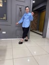 Fırfırlı Gömlek Mavi
