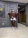 Gold 3 lü Takım Kahverengi