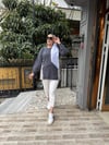 Gömlek Detaylı Sweat Füme/Gri