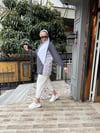 Gömlek Detaylı Sweat Füme/Gri