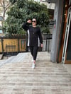 Gömlek Detaylı Sweat Siyah/Gri