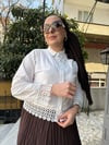 Gübürlü Gömlek Beyaz