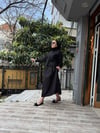 İşlemeli Etekli Takım Siyah