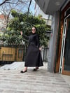 İşlemeli Etekli Takım Siyah