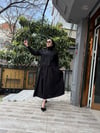 İşlemeli Etekli Takım Siyah