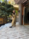 İthal Fularlı Keten Takım Yeşil