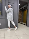 Kapişonlu Kaşe Kap Gri