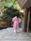 Keten Yırtmaçlı Tunik Pembe