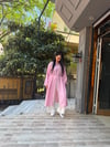 Keten Yırtmaçlı Tunik Pembe