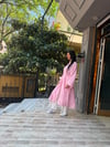 Keten Yırtmaçlı Tunik Pembe