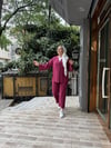 Kimonolu Tensel Takım Bordo