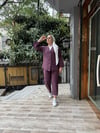 Kimonolu Tensel Takım Mürdüm