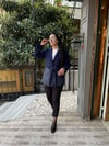 Kısa Kaşe Mont Lacivert
