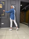 Kol Detaylı Gömlek Beyaz