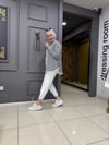 Lacivert Çizgili İçlik Detaylı Gömlek
