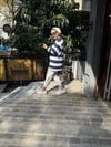 Lacivert Çizgili Sweat