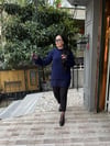 Lacivert Tüllü Kazak