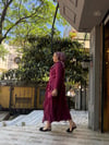 Lilyum Etekli Takım Bordo